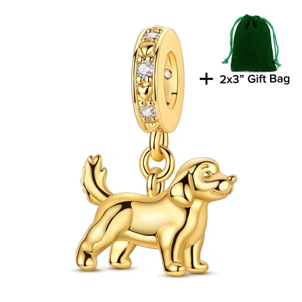 Golden Retriever Dangle ChGolden Retriever Dangle Charm | 925 Silver | Brand New